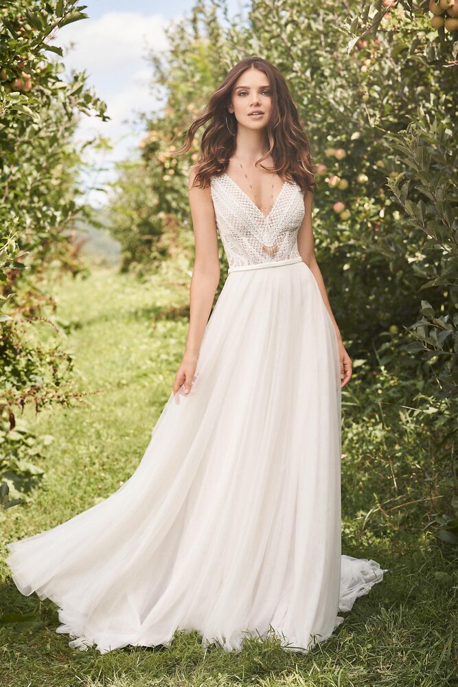 Outlet, Sale Lillian West Bridal dresses -  romantische Boho Hochzeitskleider 8000C: Boho Hochzeitskleid 