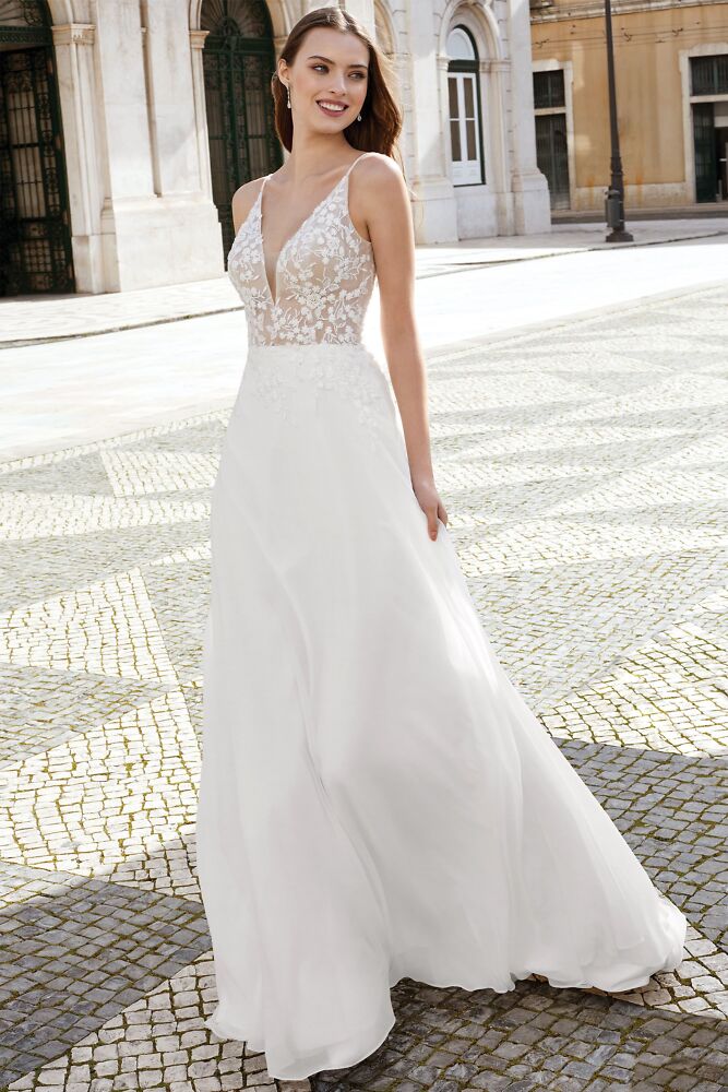 Outlet, Sale Justin Alexander Bridal - Brautmode für die moderne, elegante Braut 5028A Hochzeitskleid - Brautkleid romantisch - Hochzeitskleider Boho