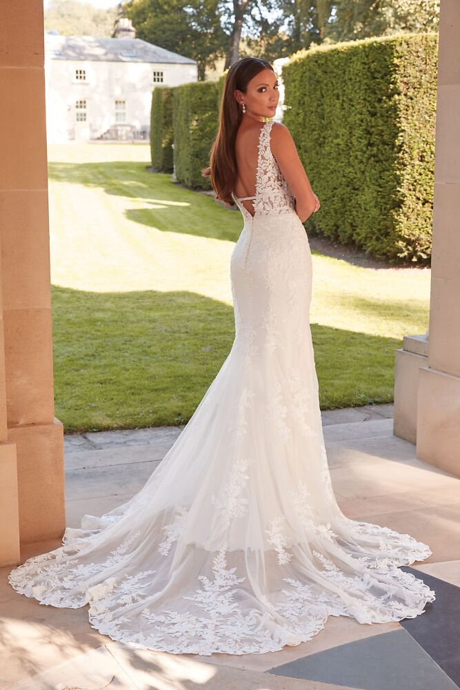 Outlet, Sale Justin Alexander Bridal - Brautmode für die moderne, elegante Braut 05000:  Brautkleid mit abnehmbaren Ärmeln