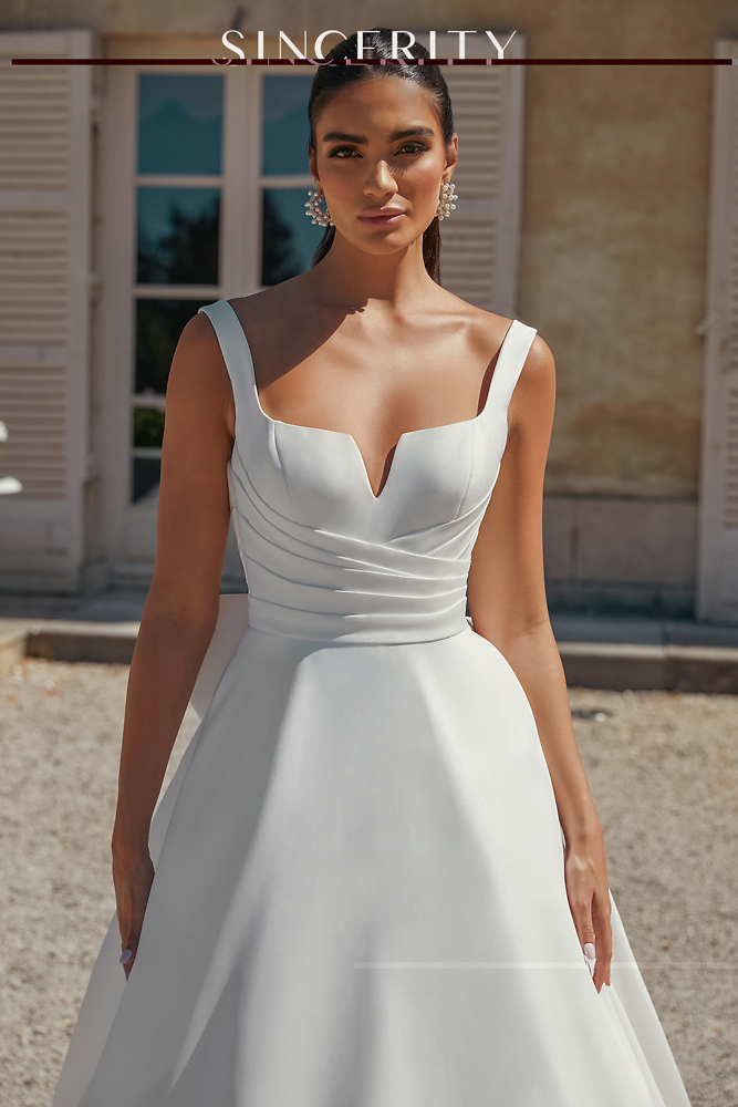 A-Linie Justin Alexander Bridal - Brautmode für die moderne, elegante Braut 05012A:  Brautkleid grosser Masche